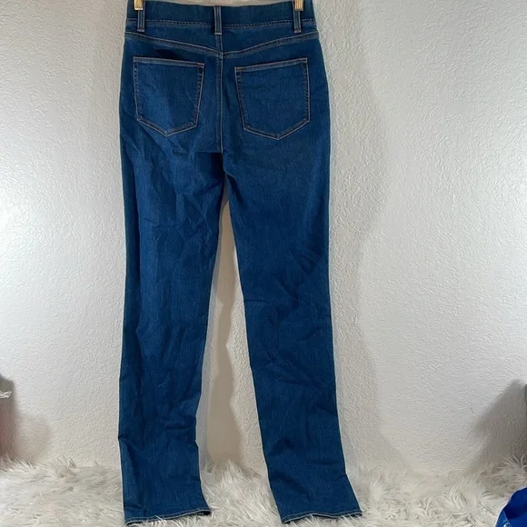 TALBOTS Sculpt Straight Leg Denim Jean Blue Size 4 - Picture 4 of 8